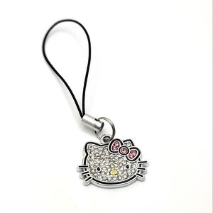 Hello Kitty Rhinestone Phone Charm NEW